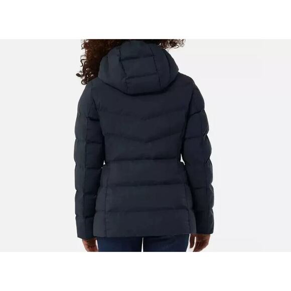 32 Degrees Heat Women's Winter Tech Blue Hooded Puffer Jacket Size M - Picture 4 of 10